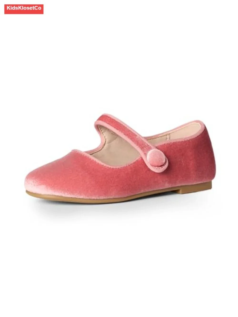 Toddler Girls' Mary Jane Ballet Flats with Memory Foam - Velvet & Faux Leather